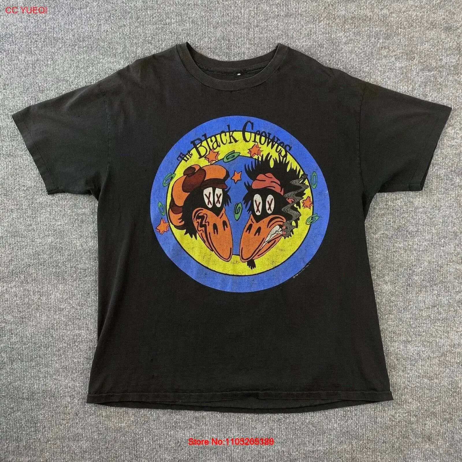 Band Tee Faded 90S - เสื้อยืดวินเทจ Black Crowes ปี 1992 ลาย