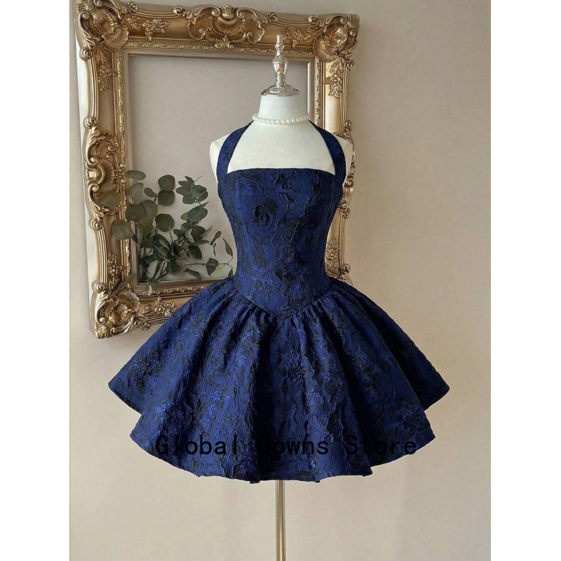 Vintage Fashion Hong Kong - ชุดราตรีสีน้ำเงินรอยัลแบบวินเทจ ชุดเดรสสีแดงเบอร์กันดีสำหรับงานพรอม ชุดเดรสสั้นสำหรับงานรับปริญญา ชุดราตรีสั่งตัดได้