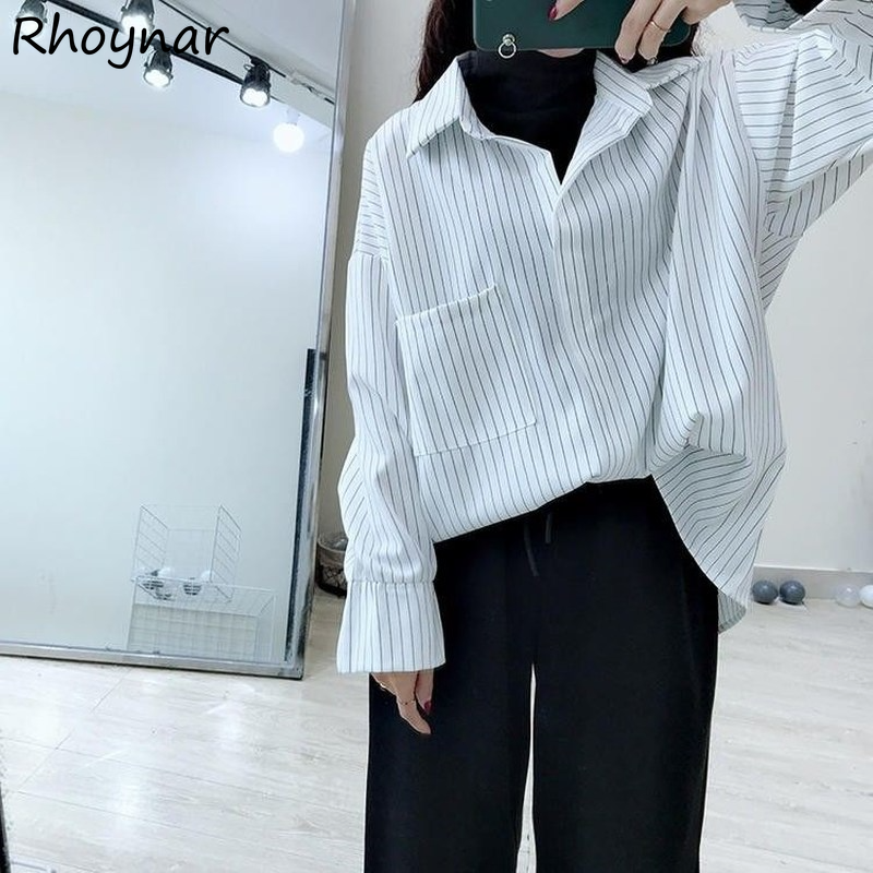 Vintage Fashion Hong Kong - เสื้อแขนยาวผู้หญิงออกแบบใหม่ Patchwork สไตล์ฮ่องกง COZY All-Match แฟชั่น