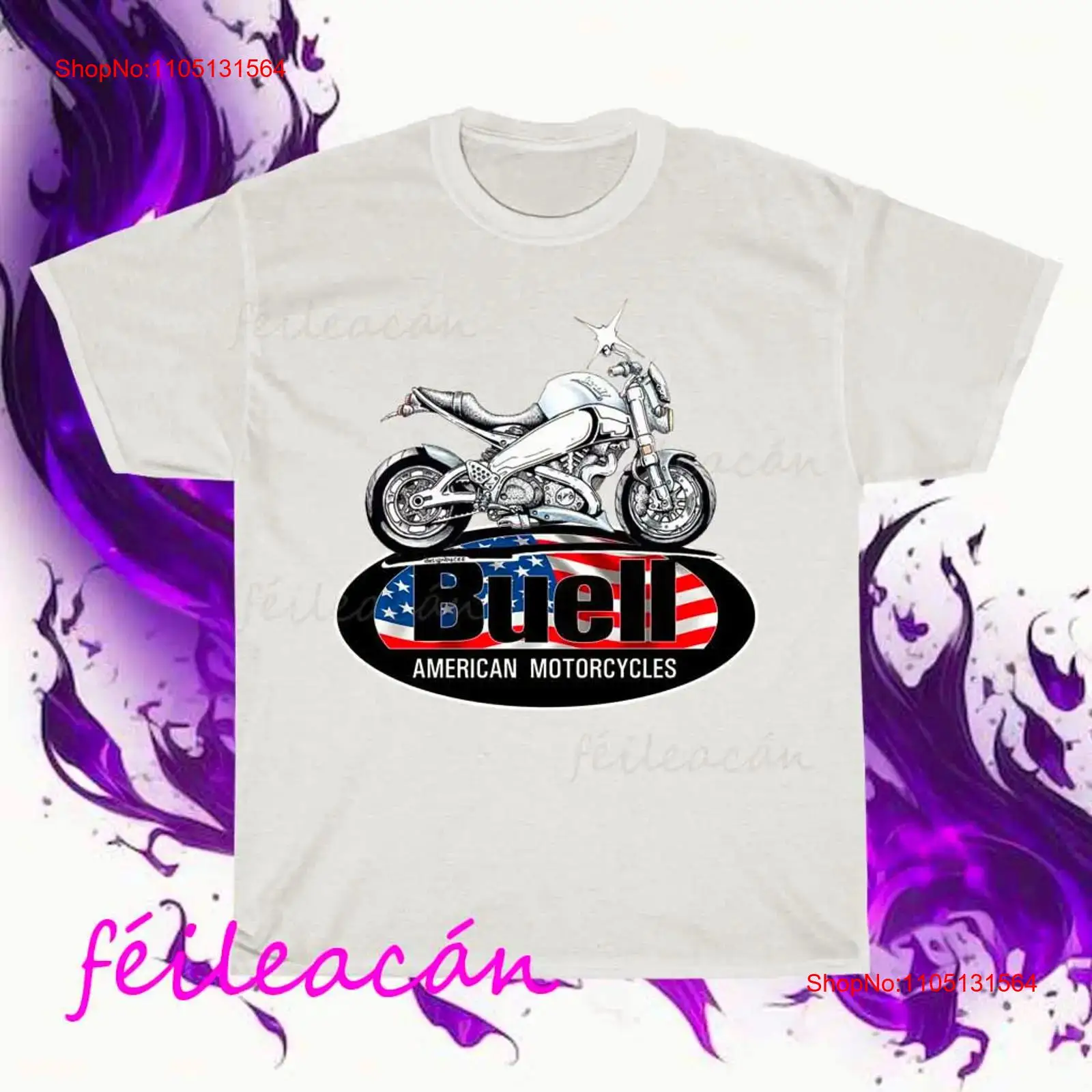 Vintage Fashion Logo - เสื้อยืดโลโก้บริษัทผลิตมอเตอร์ไซค์บูเอลล์อเมริกัน ใหม่เอี่ยม ตลก ไซส์ S ถึง