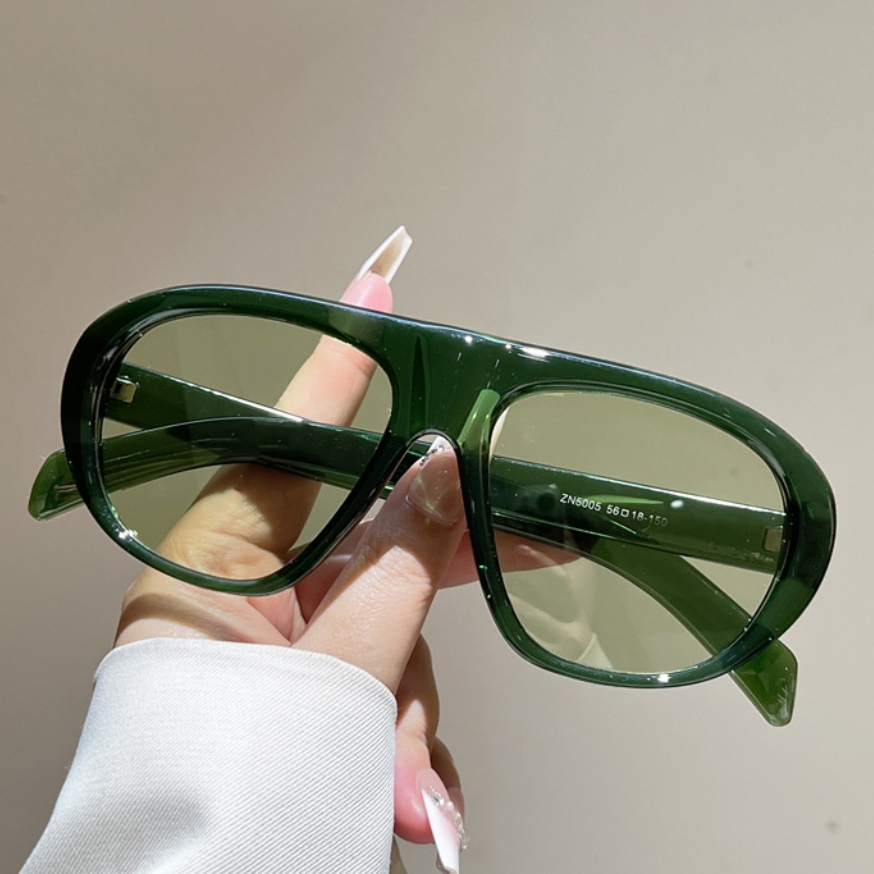 Vintage Fashion Brands - แว่นกันแดดนักบินทรงโอเวอร์ไซส์ใหม่ สำหรับผู้หญิงและผู้ชาย แบรนด์วินเทจ แว่นกันแดดผู้หญิง แบรนด์หรู ดีไซน์ทันสมัย