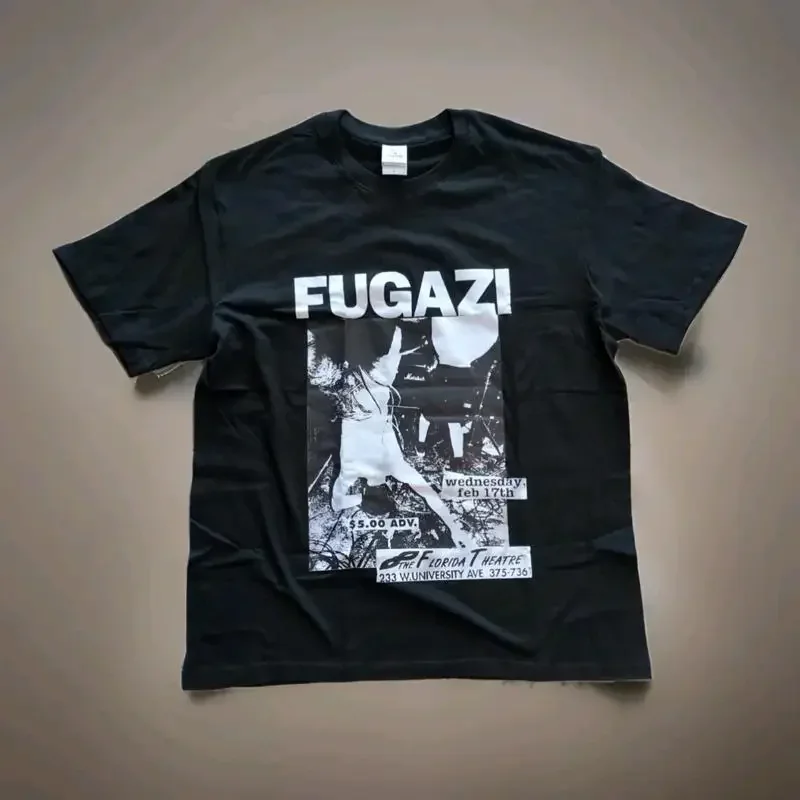 Band Tee Faded 90S - เสื้อยืดวงพังก์ยุค 90 รุ่น Fugazi Vintage Reprint