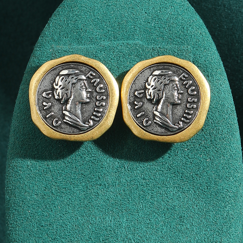 ต่างหูแบบเหรียญโบราณ ดีไซน์หรู - Vintage Fashion Old Money บทวิจารณ์และราคา
