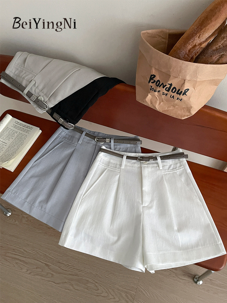 กางเกงขาสั้นผู้หญิง Beiyingni  - Vintage Fashion Old Money บทวิจารณ์และราคา