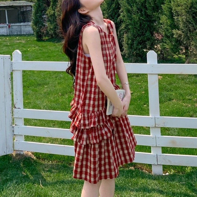 แฟชั่นRuffles Patchworkฤดูร้อน - Vintage Fashion Hong Kong บทวิจารณ์และราคา