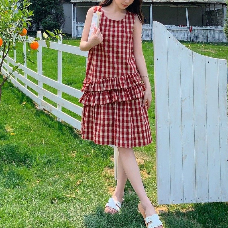 แฟชั่นRuffles Patchworkฤดูร้อน - Vintage Fashion Hong Kong บทวิจารณ์และราคา
