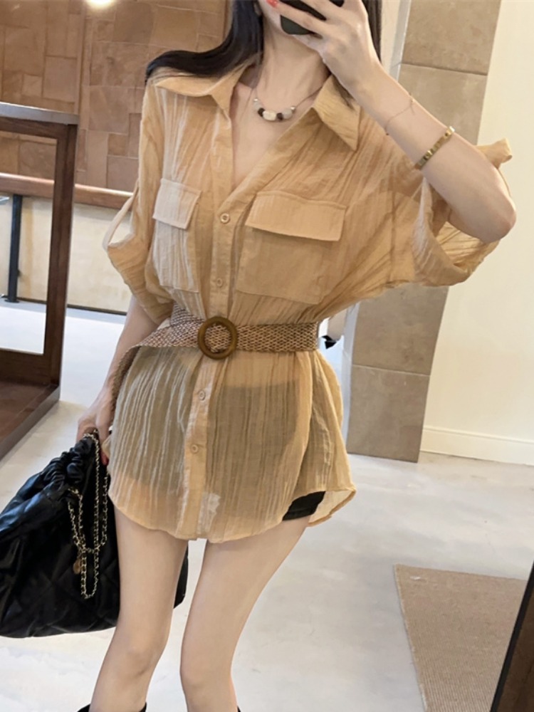 เสื้อเชิ้ตวินเทจทรงหลวมสไตล์เก - Vintage Fashion Old Money บทวิจารณ์และราคา