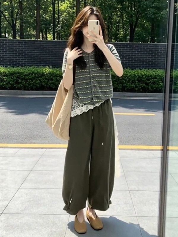 สไตล์วันหยุดพิมพ์กางเกง Drawst - Retro Track Pant บทวิจารณ์และราคา