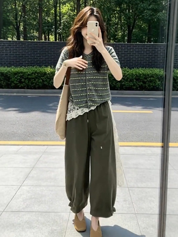 สไตล์วันหยุดพิมพ์กางเกง Drawst - Retro Track Pant บทวิจารณ์และราคา
