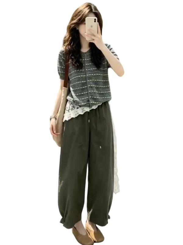 สไตล์วันหยุดพิมพ์กางเกง Drawst - Retro Track Pant บทวิจารณ์และราคา