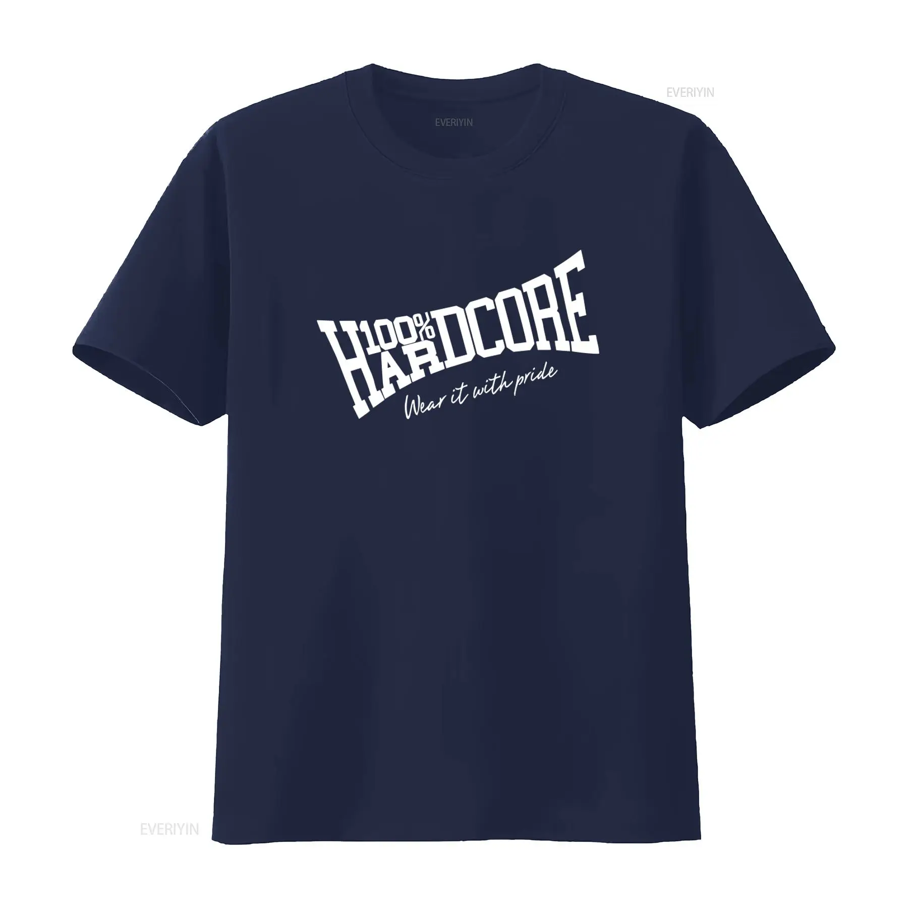 เสื้อยืดผู้ชาย 100 HARDCORE รุ - Vintage Fashion Logo บทวิจารณ์และราคา