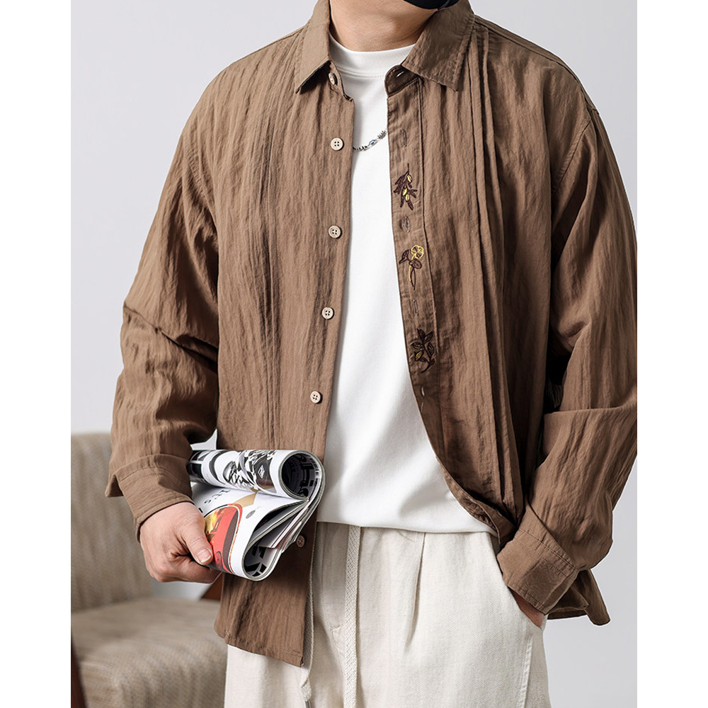 เสื้อเชิ้ตสไตล์ Old Money ปักล - Vintage Fashion Old Money บทวิจารณ์และราคา