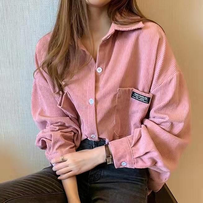 เสื้อแจ็คเก็ตผ้าลูกฟูกผู้หญิงท - Vintage Fashion Hong Kong บทวิจารณ์และราคา