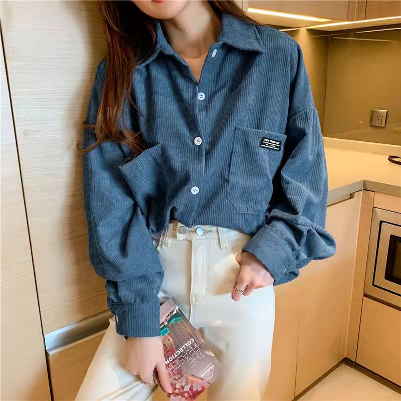 เสื้อแจ็คเก็ตผ้าลูกฟูกผู้หญิงท - Vintage Fashion Hong Kong บทวิจารณ์และราคา