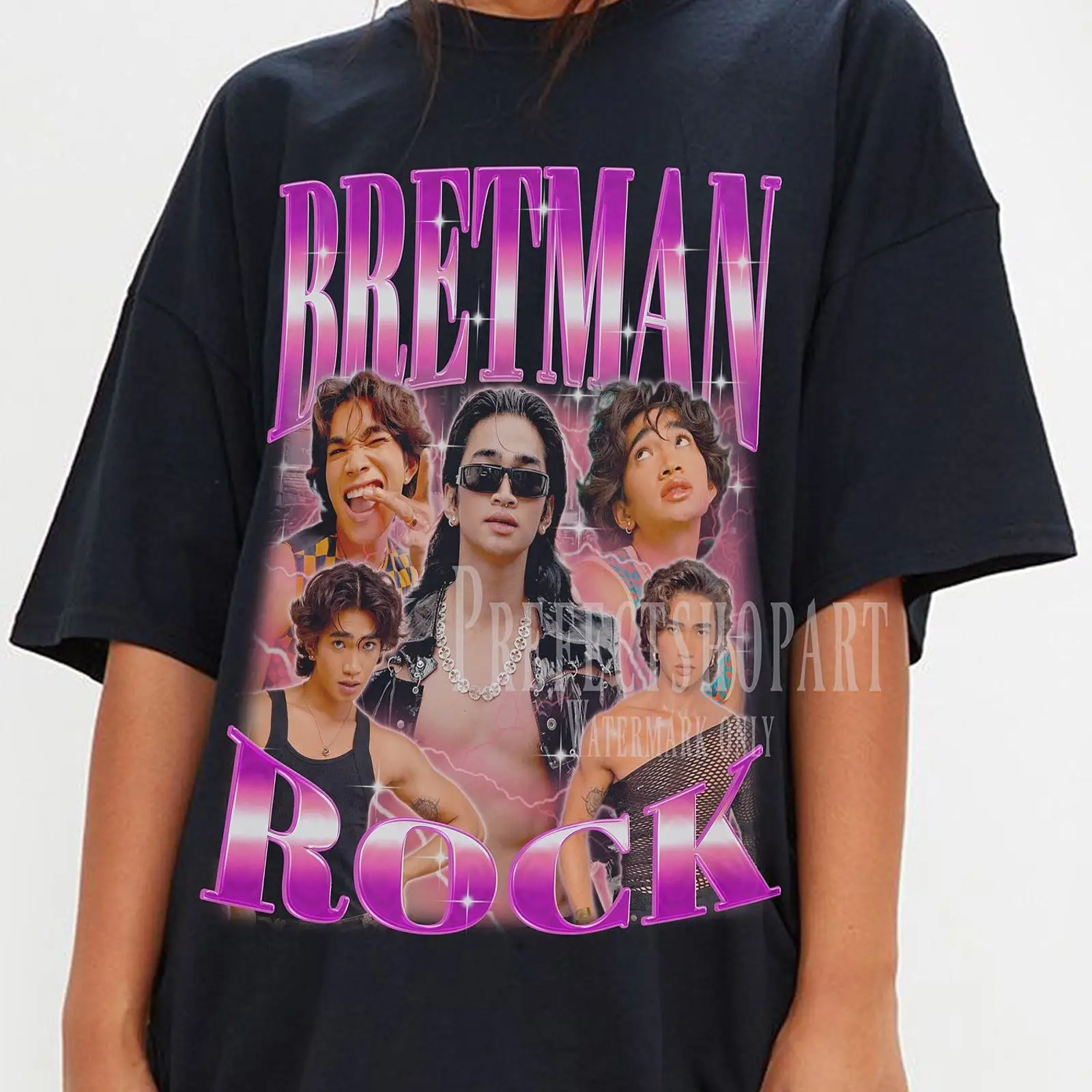 เสื้อยืด Bretman Rock Retro สไ - Vintage Fashion Influencers บทวิจารณ์และราคา