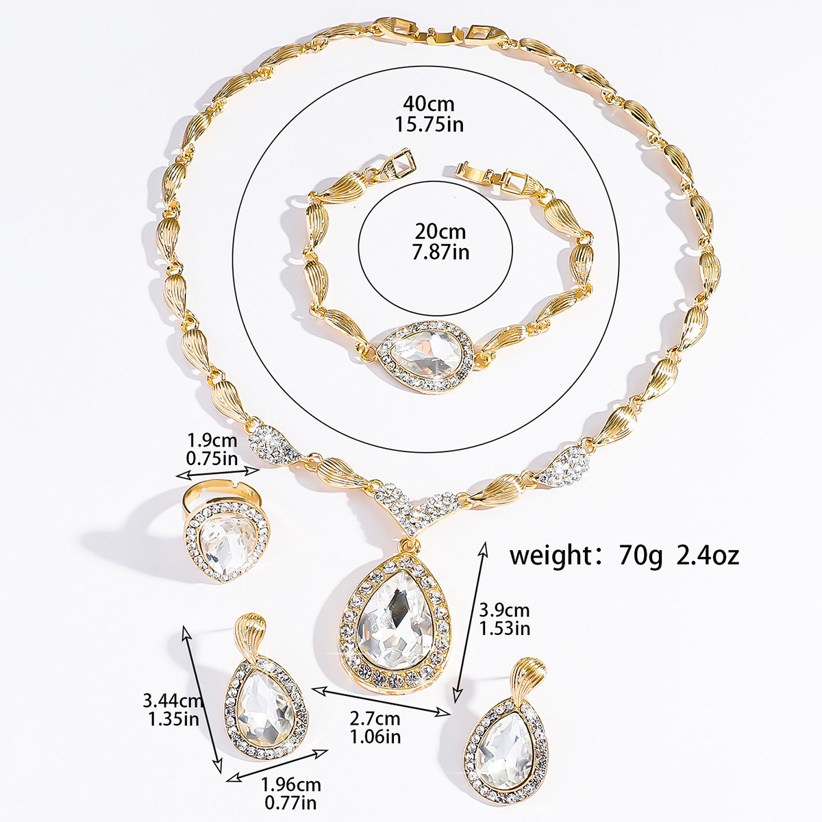 ชุดสร้อยคอ ต่างหู และกำไลรูปทร - Vintage Fashion Hong Kong บทวิจารณ์และราคา