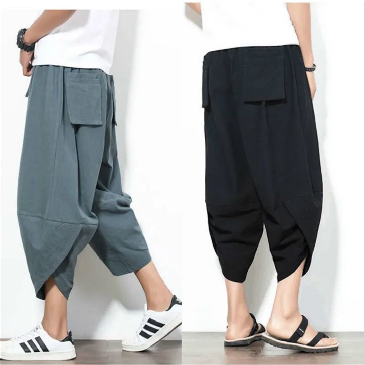 กางเกงฮาเร็มทรงหลวมไซส์ 4XL สำ - Retro Track Pant บทวิจารณ์และราคา