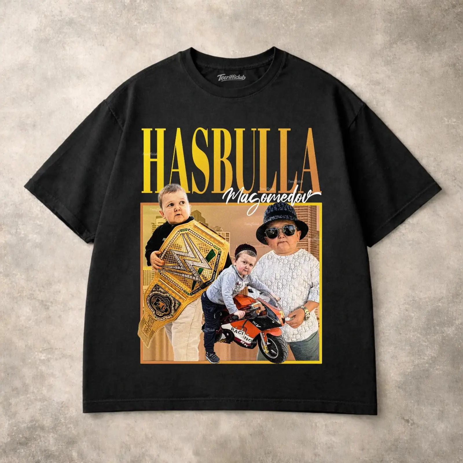 เสื้อยืด Hasbulla ลายตลกๆ สไตล - Vintage Fashion Influencers บทวิจารณ์และราคา
