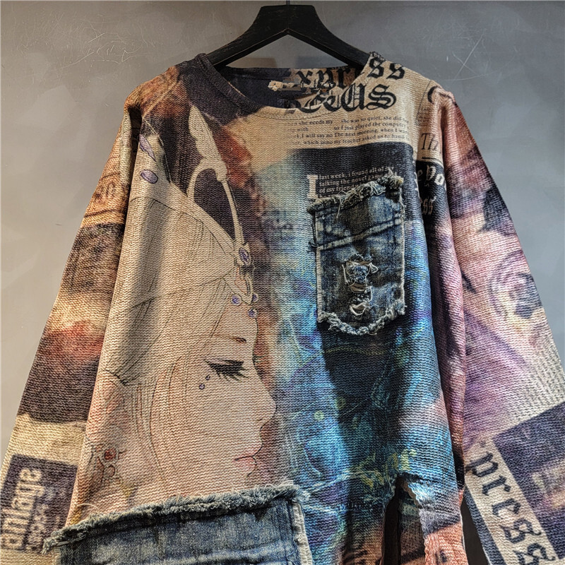 เสื้อสเวตเตอร์ไหมพรม WTHT แฟชั - Vintage Fashion Influencers บทวิจารณ์และราคา