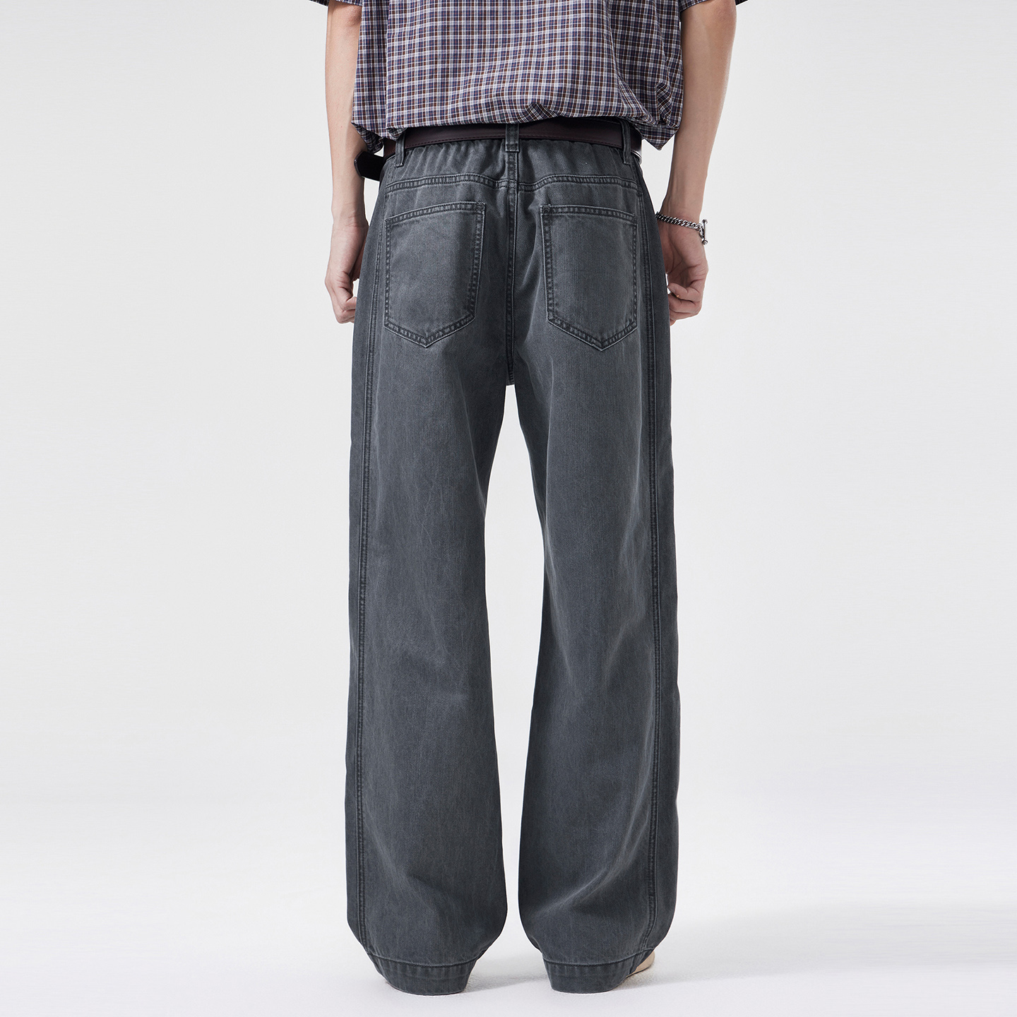 กางเกงลำลองลายไม้ไผ่สไตล์วินเท - Vintage Fashion Old Money บทวิจารณ์และราคา